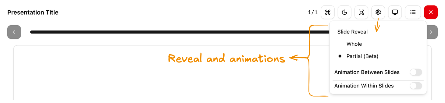 Slide Reveal and Animation
